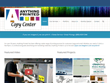 Tablet Screenshot of anythingprinted.org